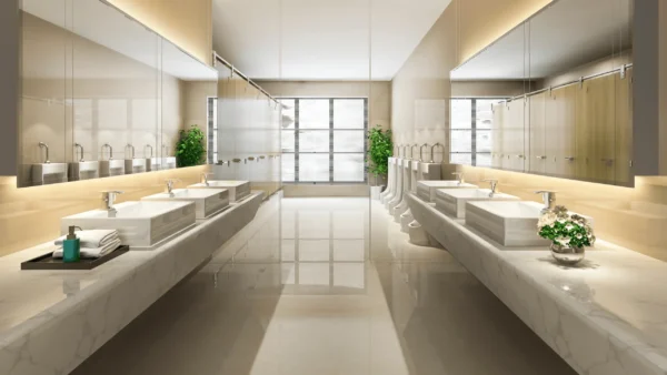 ifs-thailand-hygienic-office-washroom.webp ตัวอย่างห้องน้ำที่ผ่านการบริหารจัดการโดยทีมฟาซิลิตี้มืออาชีพของ IFS Thailand เน้นความสะอาด ความปลอดภัย และความสะดวกสบายของผู้ใช้งานทุกคน